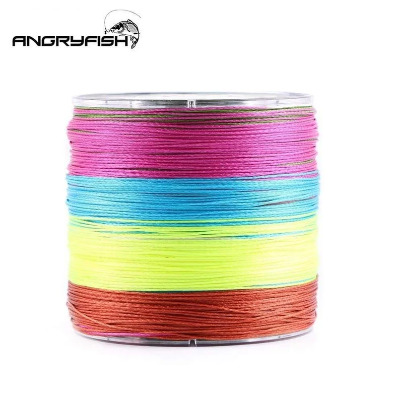 500M 9 Stränge Super Multicolor PE Geflochtene Angelschnur Starke Festigkeit Fisch Linie