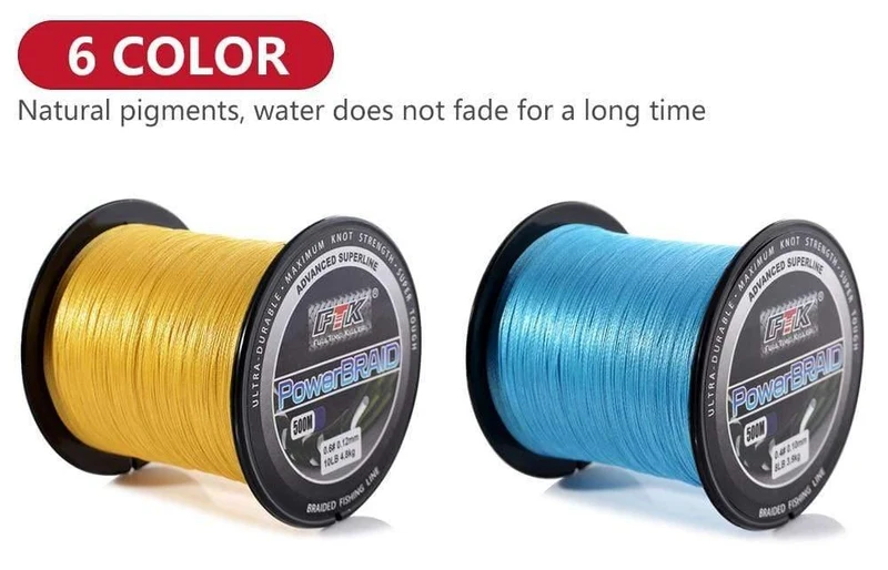 Geflochtene Angelschnur 8-60LB 0.1-0.4mm 4-Strang Multifilament Angeln PE Geflochtene Draht 500M Angelschnur