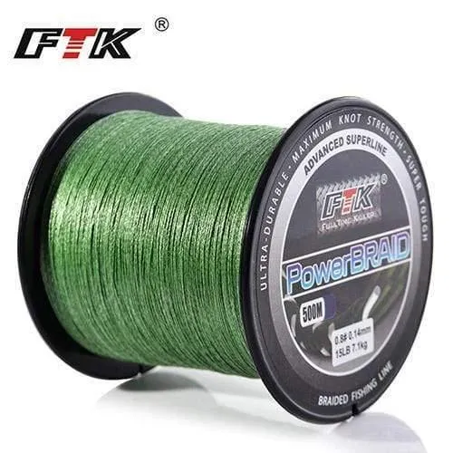 Geflochtene Angelschnur 8-60LB 0.1-0.4mm 4-Strang Multifilament Angeln PE Geflochtene Draht 500M Angelschnur