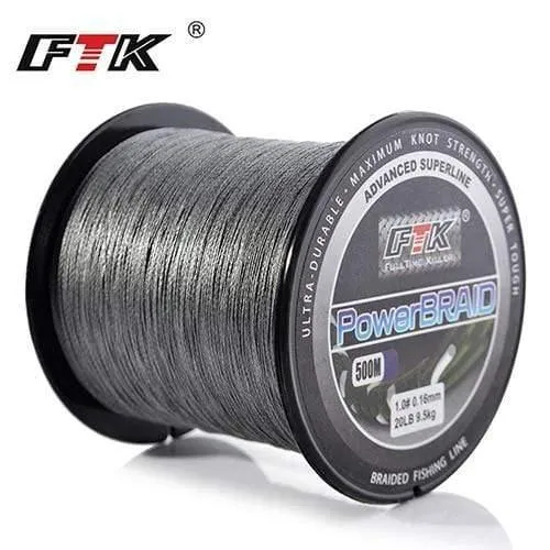 Geflochtene Angelschnur 8-60LB 0.1-0.4mm 4-Strang Multifilament Angeln PE Geflochtene Draht 500M Angelschnur