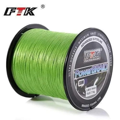 Geflochtene Angelschnur 8-60LB 0.1-0.4mm 4-Strang Multifilament Angeln PE Geflochtene Draht 500M Angelschnur