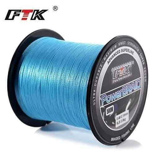 Geflochtene Angelschnur 8-60LB 0.1-0.4mm 4-Strang Multifilament Angeln PE Geflochtene Draht 500M Angelschnur