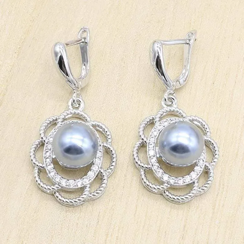 925 Sterling Silber Brautschmuck Sets für Frauen Geometrische Ohrringe Ringe Anhänger Halskette Geburtstag Hochzeitsgeschenk