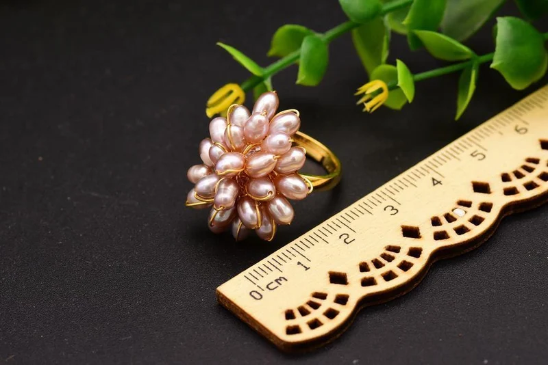925 Sterling Silber Natürliche Süßwasser Rosa Perle Herzform Ring Für Frauen Hochzeit Edlen Schmuck anillos mujer GR0235