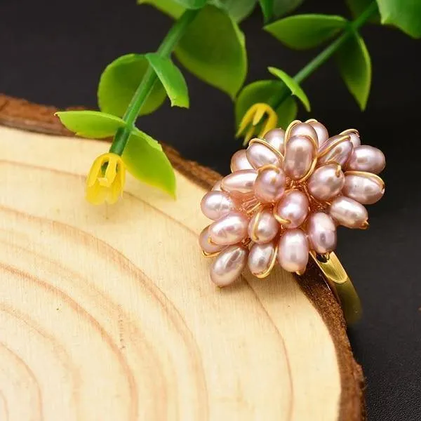 925 Sterling Silber Natürliche Süßwasser Rosa Perle Herzform Ring Für Frauen Hochzeit Edlen Schmuck anillos mujer GR0235