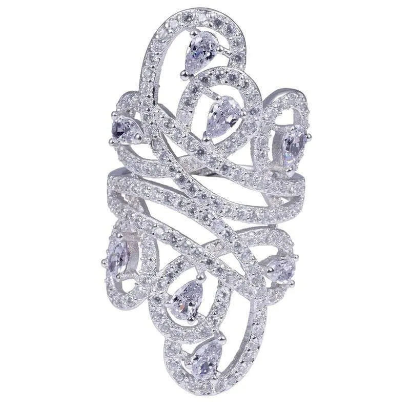 Frauen Männer Schmuck Simulierter Diamant Edelstein Ringe 925 Sterling Silber Verlobung Ehering Ring