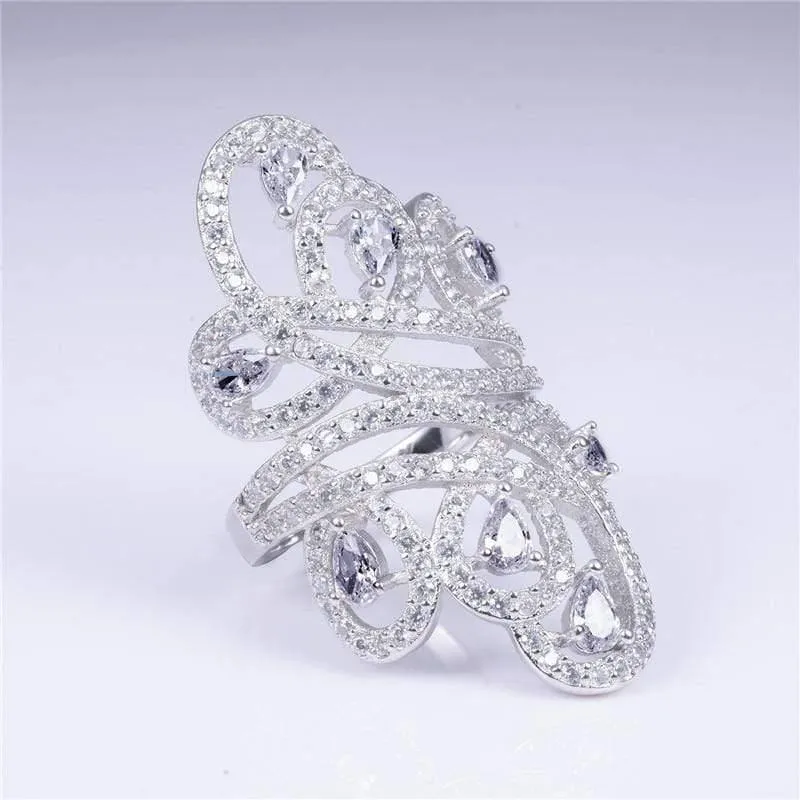 Frauen Männer Schmuck Simulierter Diamant Edelstein Ringe 925 Sterling Silber Verlobung Ehering Ring