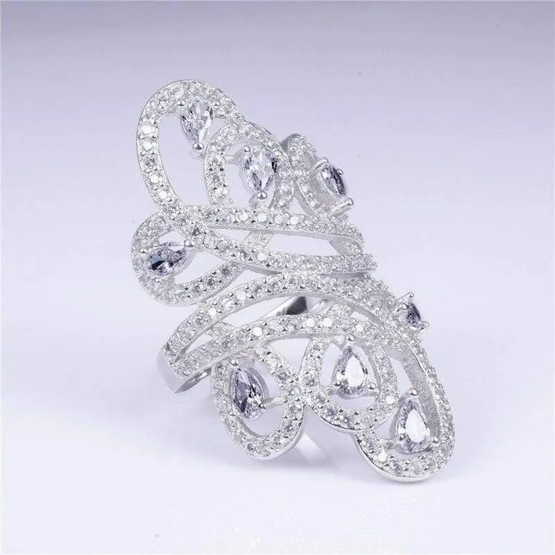 Frauen Männer Schmuck Simulierter Diamant Edelstein Ringe 925 Sterling Silber Verlobung Ehering Ring