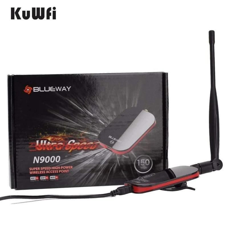 150 Mbit/s Wireless-USB-Adapter Blueway N9000 Free Internet Long Range Network RT3070L USB Wifi