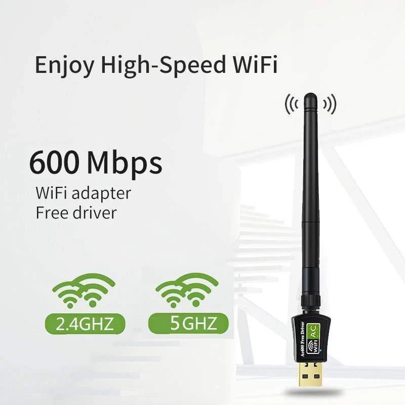 Treiber Wifi Adapter Antenne Internet Ethernet 600Mbps Netzwerkkarte USB 2.0 Lan Netzwerk Unterstützung Windows MAC OS