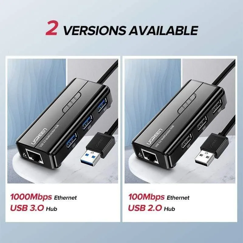 USB-Ethernet USB-3.0-2.0-RJ45-HUB für Xiaomi Mi Box 3 / S-Set-Top-Box-Ethernet-Adapter