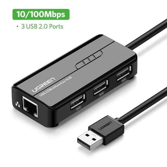 USB-Ethernet USB-3.0-2.0-RJ45-HUB für Xiaomi Mi Box 3 / S-Set-Top-Box-Ethernet-Adapter
