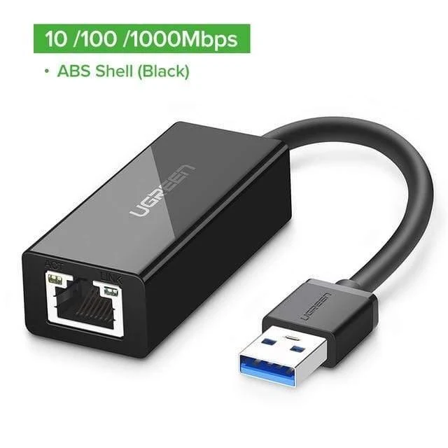 USB-Ethernet-Adapter USB-3.0-2.0-Netzwerkkarte zu RJ45 Lan für Windows 10