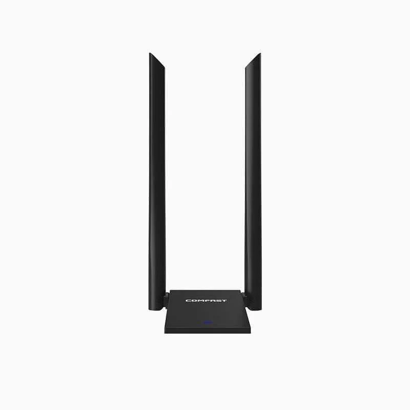 USB 3.0 Wireless WLAN-Adapter Dual Band 2.4 + 5 GHz 150–1300 Mbit/s 802.11AC 802.11 a/b/n/g/ac mit 2 x 6 dBi WLAN-Antennen