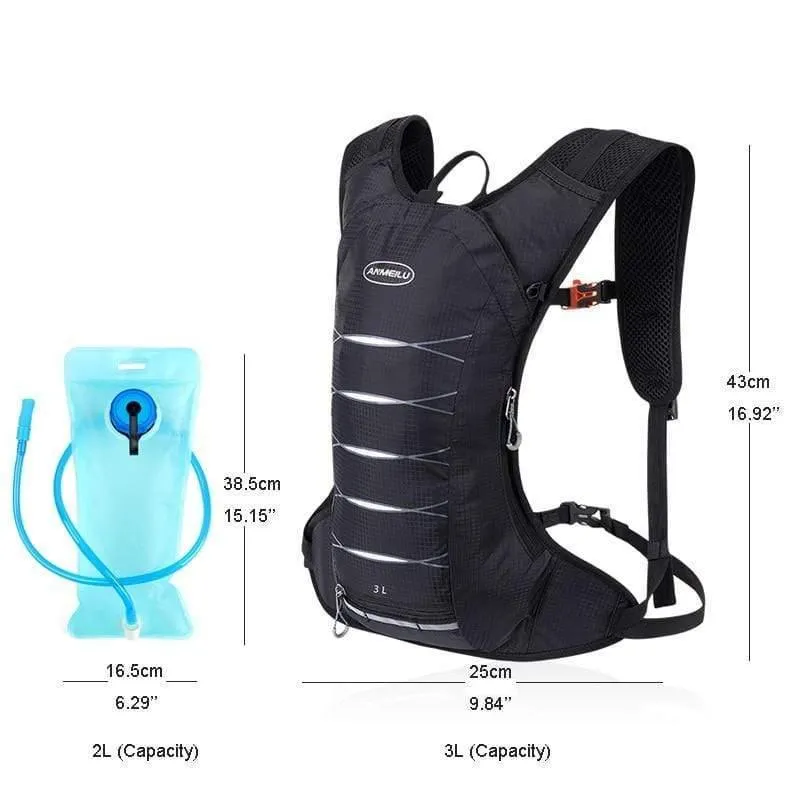 3L Camping Trinkrucksack 2L Wassersack Outdoor Sports Running Marathon Radfahren Rucksack Wandern Trinkblase