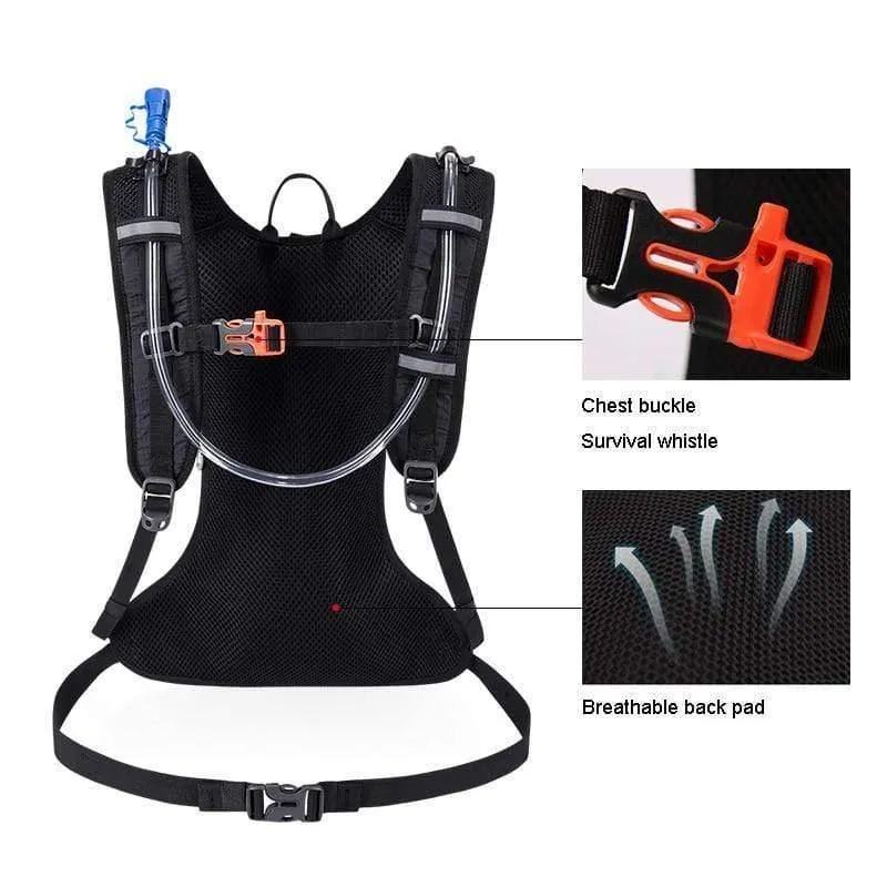 3L Camping Trinkrucksack 2L Wassersack Outdoor Sports Running Marathon Radfahren Rucksack Wandern Trinkblase