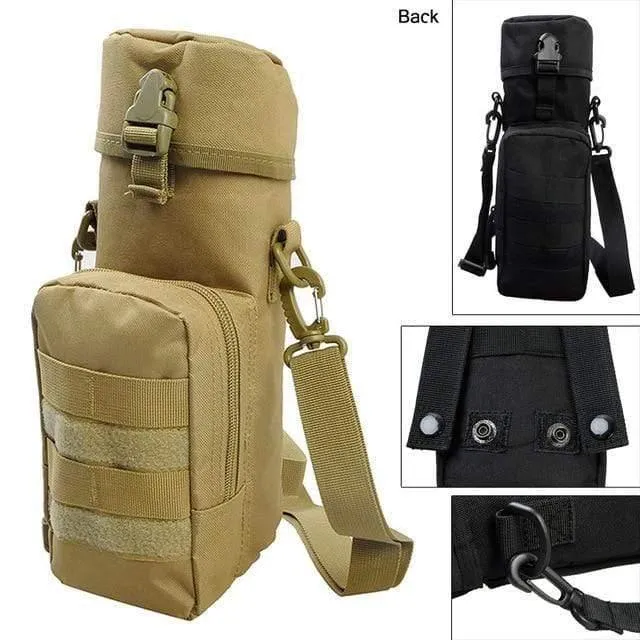 Wasserflaschentasche, taktische Armee, Wasserbeutel, Wasserkocher, Zubehörtaschen für Camping, Wandern, Reisen, Survival-Kits, Halter