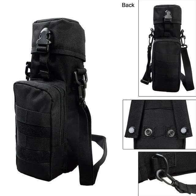 Wasserflaschentasche, taktische Armee, Wasserbeutel, Wasserkocher, Zubehörtaschen für Camping, Wandern, Reisen, Survival-Kits, Halter