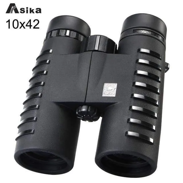 10x42 Camping Jagdfernrohre Asika Fernglas mit Umhängeband Tragetasche Teleskop Weitwinkel Profi-Fernglas HD