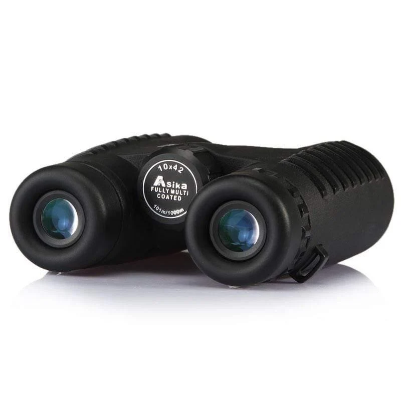 10x42 Camping Jagdfernrohre Asika Fernglas mit Umhängeband Tragetasche Teleskop Weitwinkel Profi-Fernglas HD