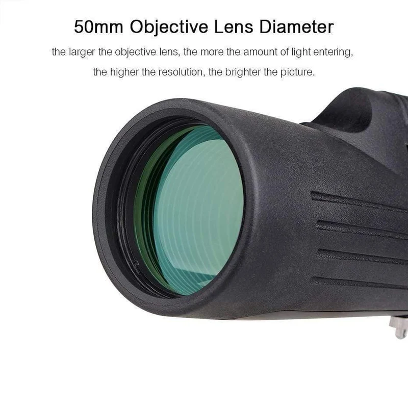 8-24x50 Zoom Monokular Hohe Vergrößerung FMC Glaslinse HD Teleskop Fernglas für die Jagd Wandern Camping F9325A