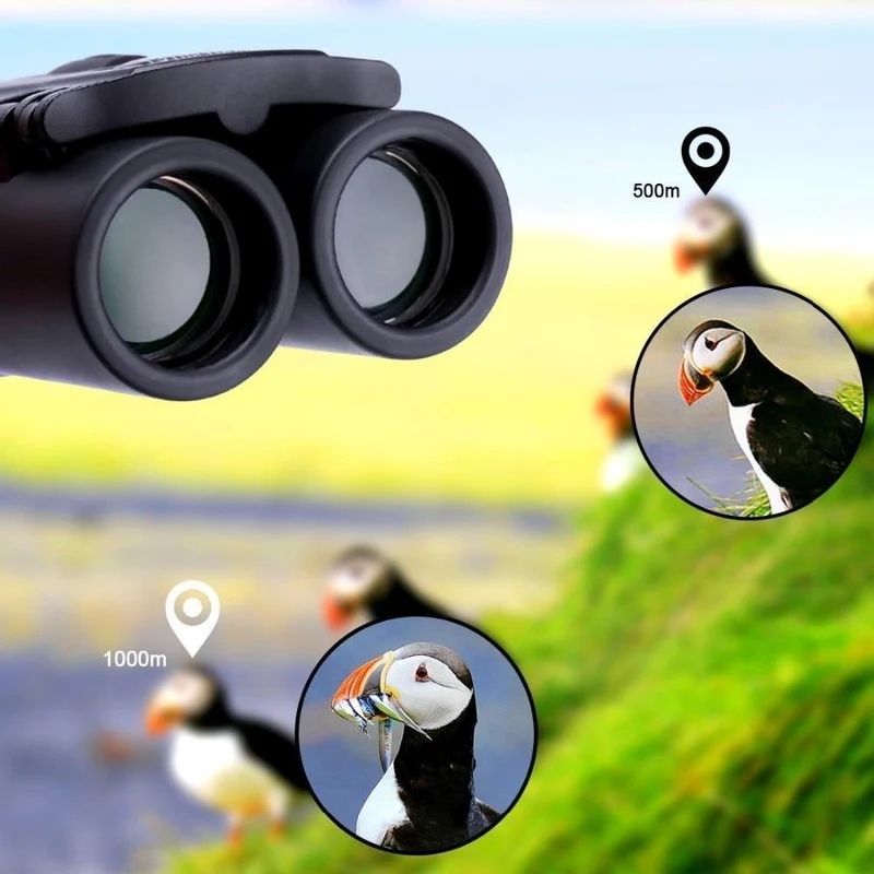 Mini 8x21 Zoom Fernglas Long Range 3000m Folding HD Leistungsstarkes Teleskop BAK4 FMC Optik Jagd Sport Camping Wandern