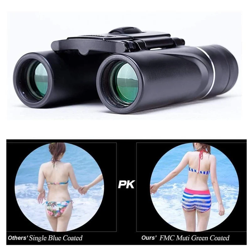 Mini 8x21 Zoom Fernglas Long Range 3000m Folding HD Leistungsstarkes Teleskop BAK4 FMC Optik Jagd Sport Camping Wandern
