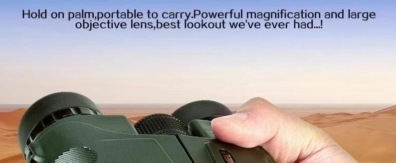 Militärisches HD-10x42-Fernglas, professionelles Jagdteleskop, Zoom, hochwertige Sicht, kein Infrarot-Okular, Armeegrün