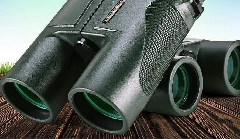 Militärisches HD-10x42-Fernglas, professionelles Jagdteleskop, Zoom, hochwertige Sicht, kein Infrarot-Okular, Armeegrün