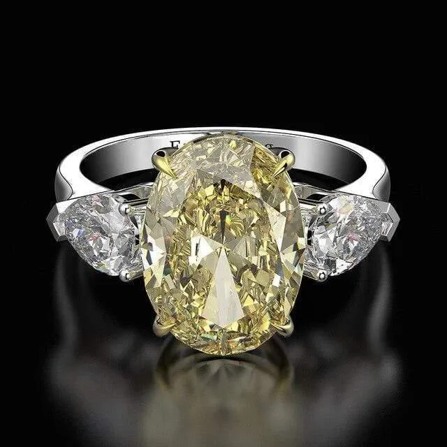 Ring aus massivem 925er-Sterlingsilber mit Moissanit-Edelsteinen, Hochzeit, Verlobung, Diamanten, edler Schmuck im Großhandel