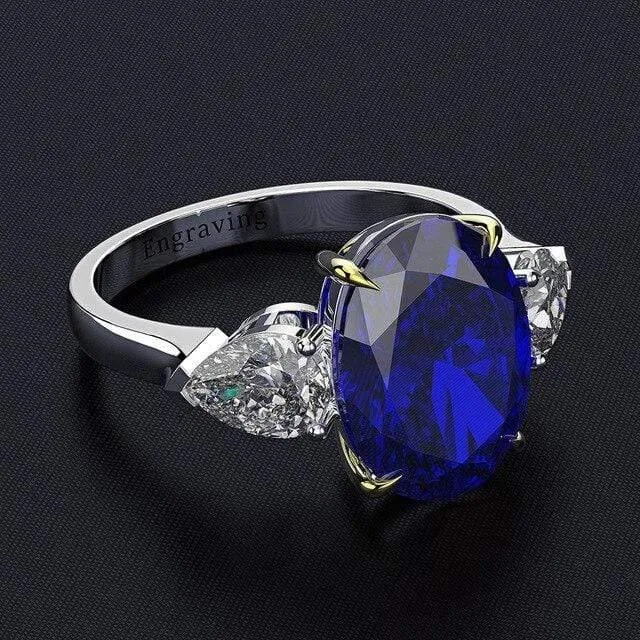 Ring aus massivem 925er-Sterlingsilber mit Moissanit-Edelsteinen, Hochzeit, Verlobung, Diamanten, edler Schmuck im Großhandel