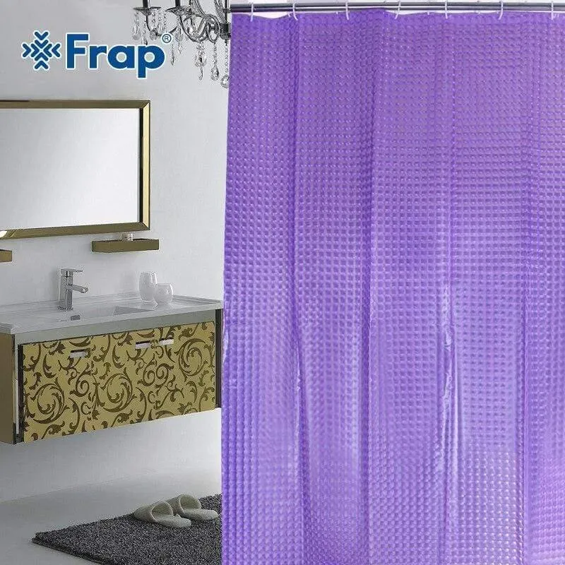 180 * 180cm Kunststoff PEVA 3d Wasserdichter Duschvorhang lila Badvorhang Luxusbadvorhang Mit Haken F8701 F8751