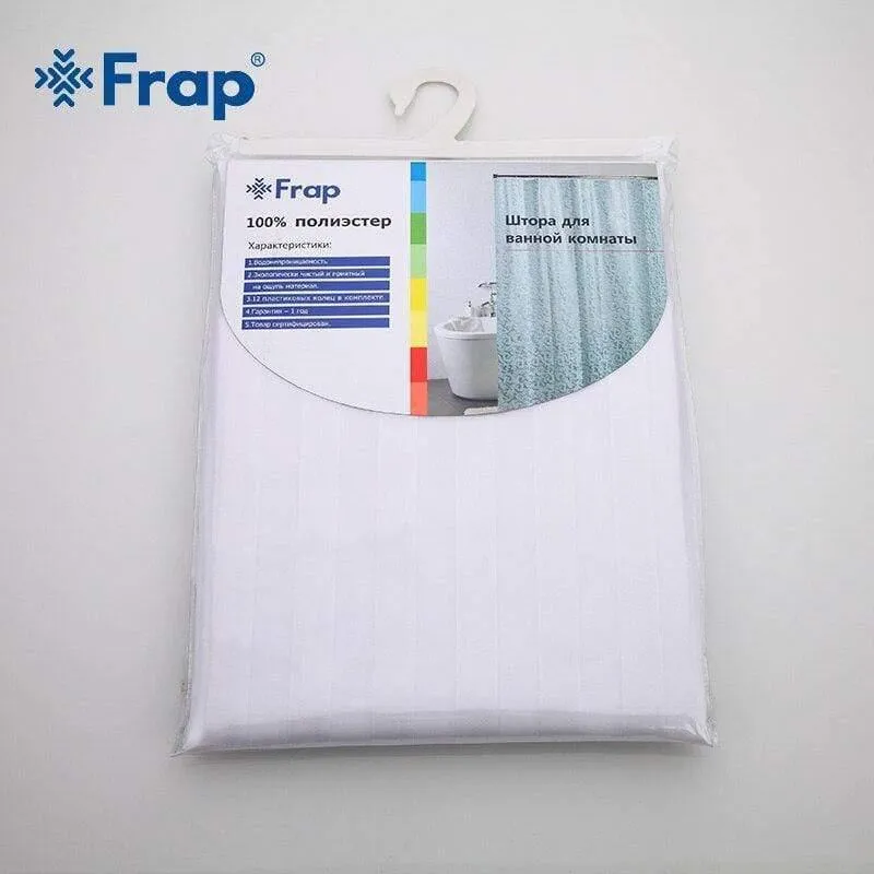 7 farben 180*180 cm Beliebte solide Bad Vorhänge Großen Kreis Duschvorhang Stoff Polyester Bad vorhänge mit haken F8602