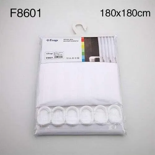 7 farben 180*180 cm Beliebte solide Bad Vorhänge Großen Kreis Duschvorhang Stoff Polyester Bad vorhänge mit haken F8602
