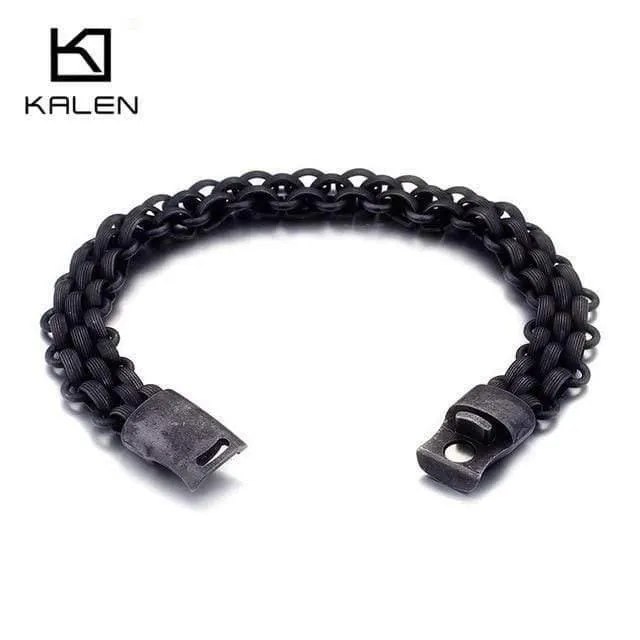Italien Gold Edelstahl Kette Link Armbänder Für Männer Mode Männlichen 22CM Magnetische Hand Kette Armbänder Schmuck