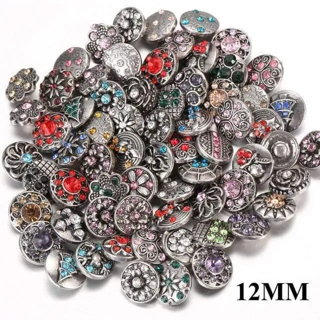 10pcs / lot neuer Schnellschmucksache-Baum des Lebens 12mm Metalldruckknöpfe passten Schnellarmband-Armband-Halsketten