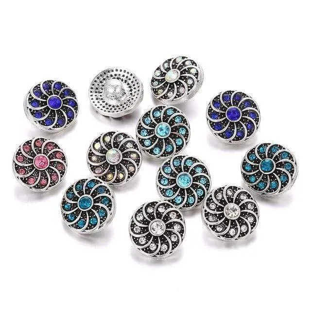10pcs / lot neuer Schnellschmucksache-Baum des Lebens 12mm Metalldruckknöpfe passten Schnellarmband-Armband-Halsketten