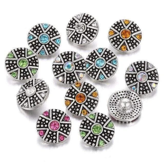 10pcs / lot neuer Schnellschmucksache-Baum des Lebens 12mm Metalldruckknöpfe passten Schnellarmband-Armband-Halsketten