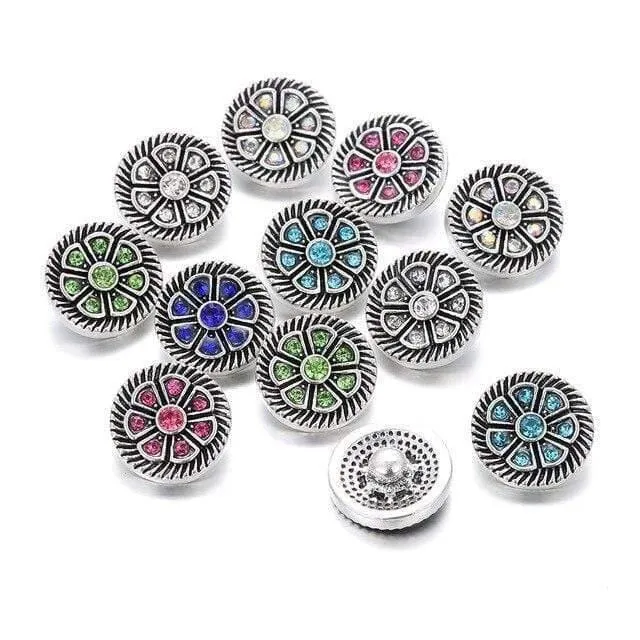 10pcs / lot neuer Schnellschmucksache-Baum des Lebens 12mm Metalldruckknöpfe passten Schnellarmband-Armband-Halsketten