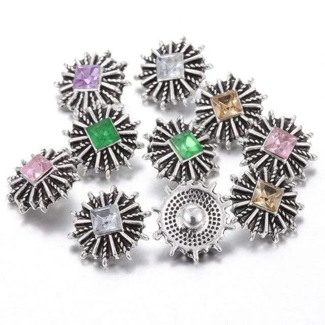 10pcs / lot neuer Schnellschmucksache-Baum des Lebens 12mm Metalldruckknöpfe passten Schnellarmband-Armband-Halsketten