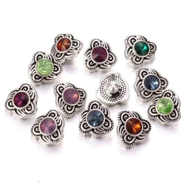 10pcs / lot neuer Schnellschmucksache-Baum des Lebens 12mm Metalldruckknöpfe passten Schnellarmband-Armband-Halsketten