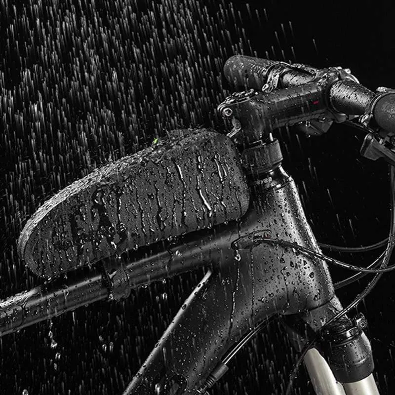 Fahrradtaschen Wasserdicht Radfahren Top Vorderrohr Rahmentasche Große Kapazität MTB Rennrad Pannier Schwarz Fahrradzubehör