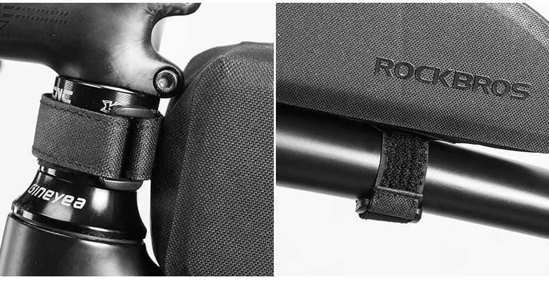 Fahrradtaschen Wasserdicht Radfahren Top Vorderrohr Rahmentasche Große Kapazität MTB Rennrad Pannier Schwarz Fahrradzubehör