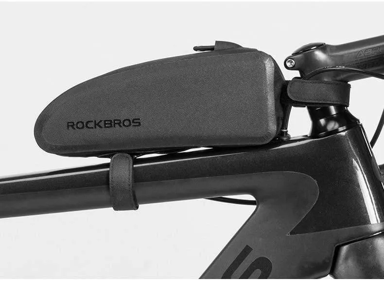 Fahrradtaschen Wasserdicht Radfahren Top Vorderrohr Rahmentasche Große Kapazität MTB Rennrad Pannier Schwarz Fahrradzubehör