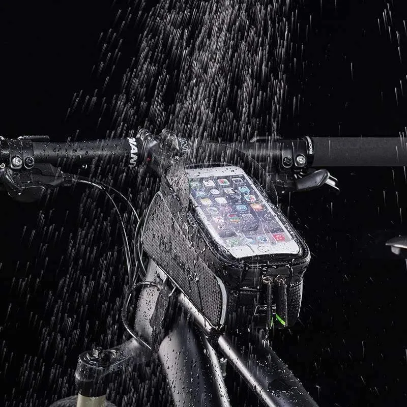 MTB Rennrad Fahrradtaschen Wasserdicht Touchscreen Radfahren Top Vorderrohr Rahmentaschen 6.0 Telefonkasten Fahrradzubehör
