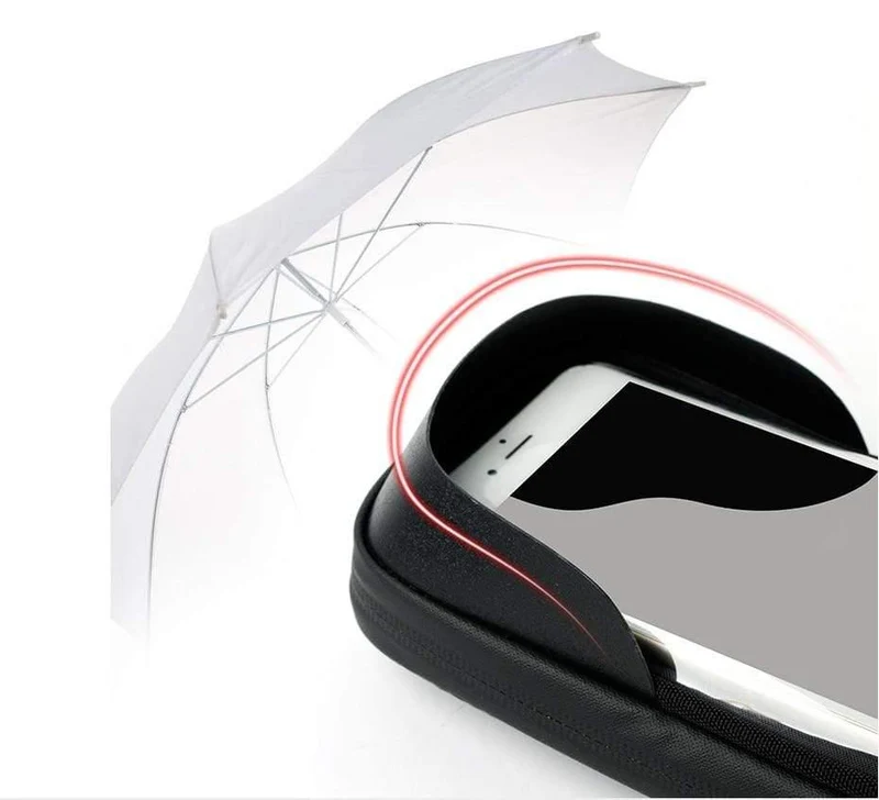 Wasserdichte Fahrradtasche Rahmen Vorderkopf Oberrohr Fahrradtasche Double IPouch 6.2 Zoll Touchscreen Fahrradtasche Zubehör