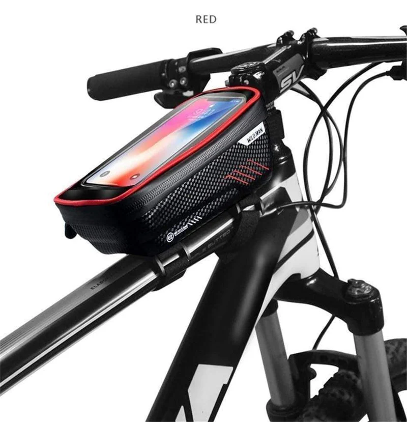 Mountainbike Tasche Regendicht Wasserdichte Mtb Front Tasche 6.2 zoll Handy Fall Fahrrad Oberrohr Tasche Radfahren Zubehör