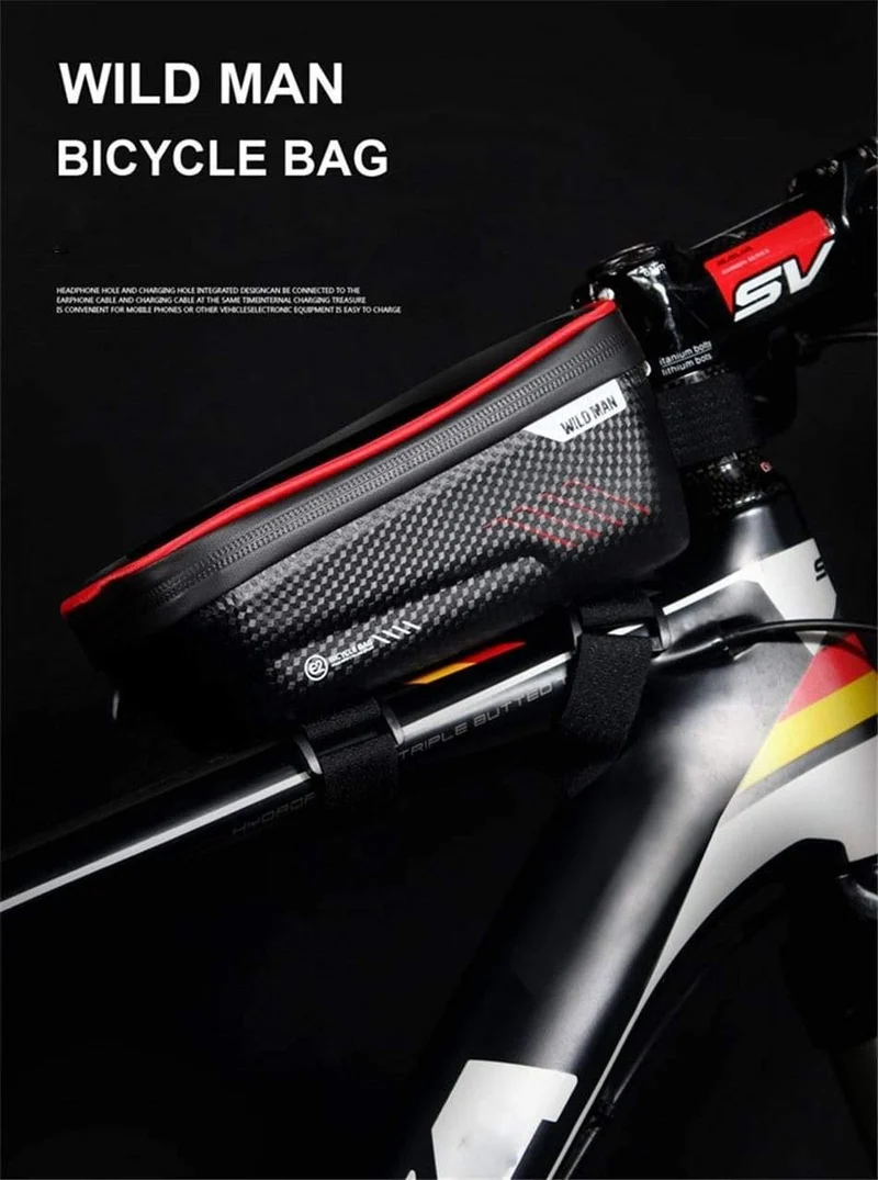 Mountainbike Tasche Regendicht Wasserdichte Mtb Front Tasche 6.2 zoll Handy Fall Fahrrad Oberrohr Tasche Radfahren Zubehör