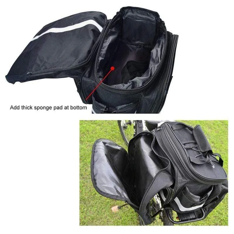 Radfahren Kameltasche 10-25L Volumen Wasserdicht Reiten Fahrrad Gepäckträger Aufbewahrung Gepäck Taschen Reflektierende MTB Bike Bag