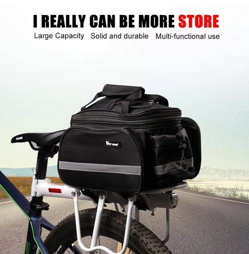 Radfahren Kameltasche 10-25L Volumen Wasserdicht Reiten Fahrrad Gepäckträger Aufbewahrung Gepäck Taschen Reflektierende MTB Bike Bag